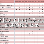 オトメイトパーティー出演情報